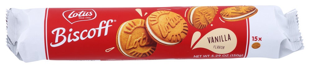 Cookies, Sandwich, Vanilla Cream Filled, Shelf-Stable,9 - 5.29 OUNCE