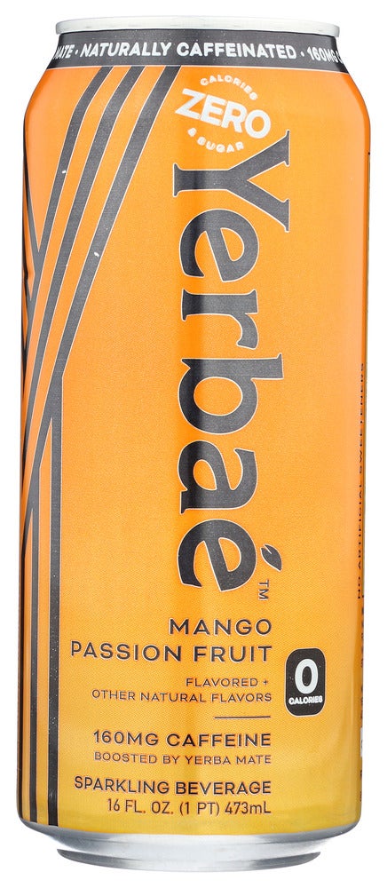 Tea, Yerba Mate, Sparkling Mango Passion Fruit,12 - 16 FLUID