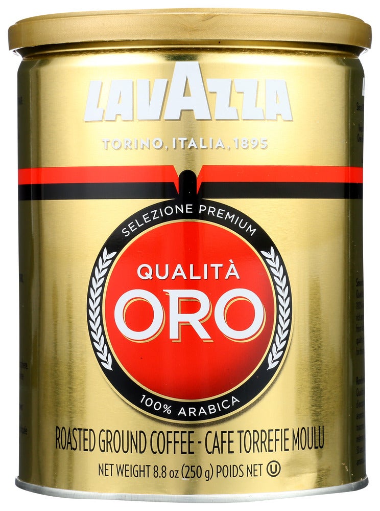 Coffee, Ground, Italian Roast Qualita Oro, 100% Arabica,6 - 8.8 OUNCE