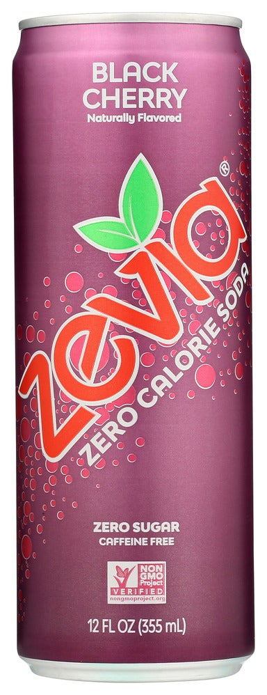 Soft Drink, Black Cherry, Zero Calorie, Single-Serve, Can,12 - 12 FLUID