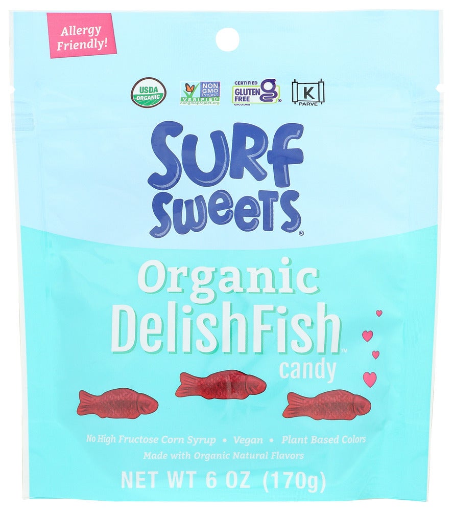 Candy, Gummy Fish, Red,8 - 6 OUNCE