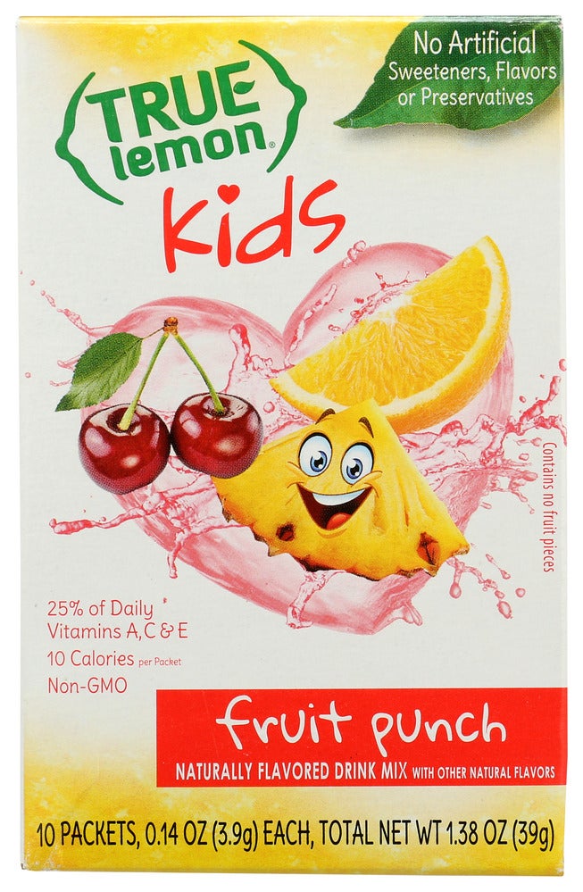 Drink Mix, Fruit Punch, Powdered, Single-Serve, Shelf-Stable, 0.14 Ounce,12 - 10 COUNT