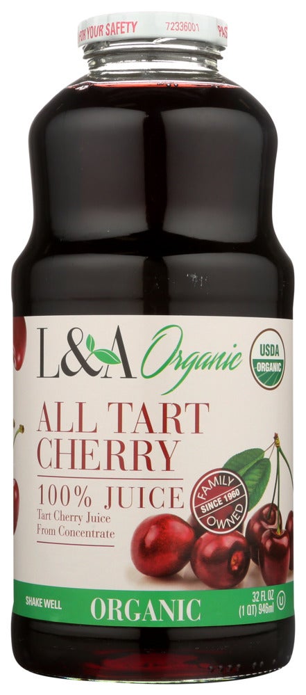 Juice, Tart Cherry, 100%, Shelf-Stable, Glass,6 - 35 FLUID
