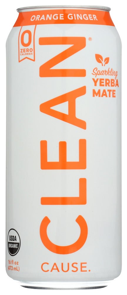 Tea, Yerba Mate, Sparkling Orange Ginger, Single-Serve, Shelf-Stable,12 - 16 FLUID