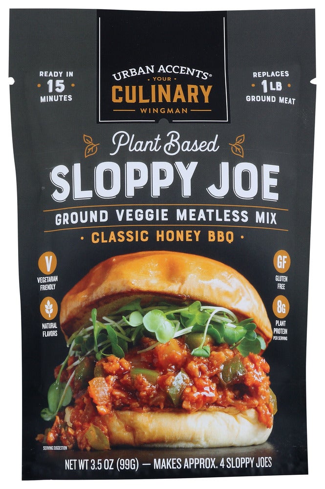 Veggie Crumbles, Sloppy Joe, Plant-Based, Honey Barbeque,6 - 3.5 OUNCE