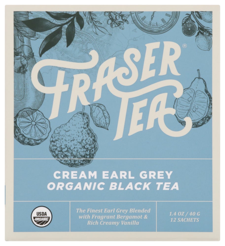 Tea, Black, Cream Earl Grey, Individually Wrapped with String,6 - 12 COUNT