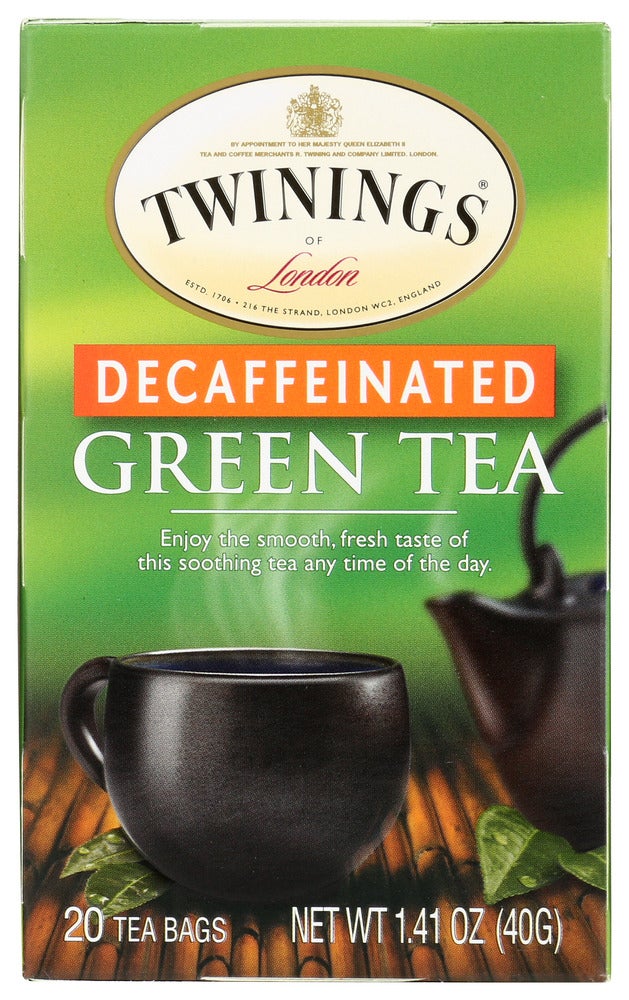 Tea, Green, Decaffeinated, Individually Wrapped with String,6 - 20 COUNT