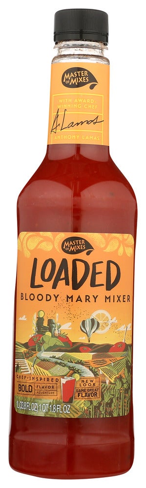 Cocktail Mix, Bloody Mary, Loaded, Shelf-Stable,6 - 33.8 FLUID