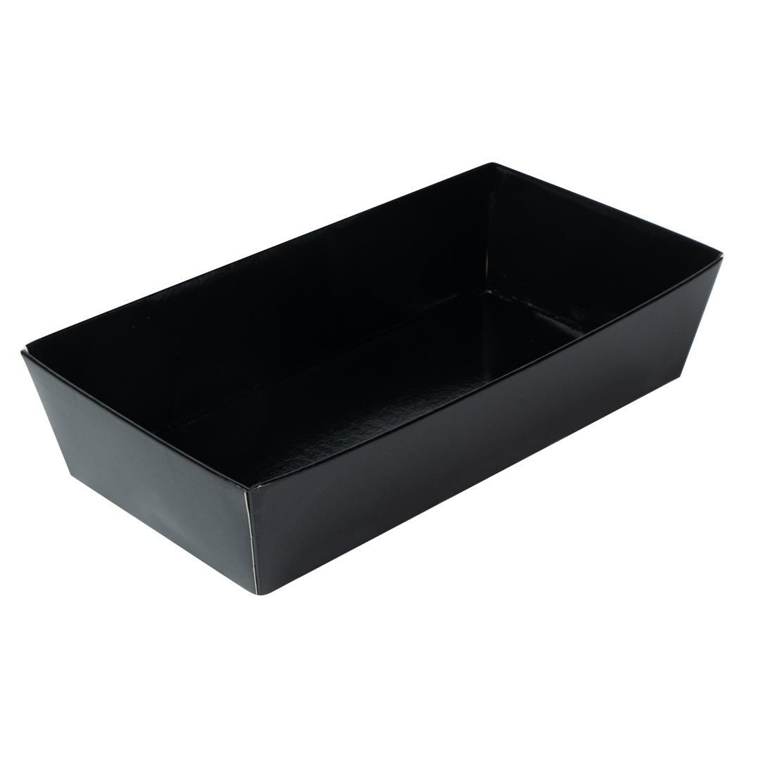 Containers, Sushi, 5.5 x 2.75 x 1.5 Inch, Paper, Black, Rectangular,1 - 100 COUNT