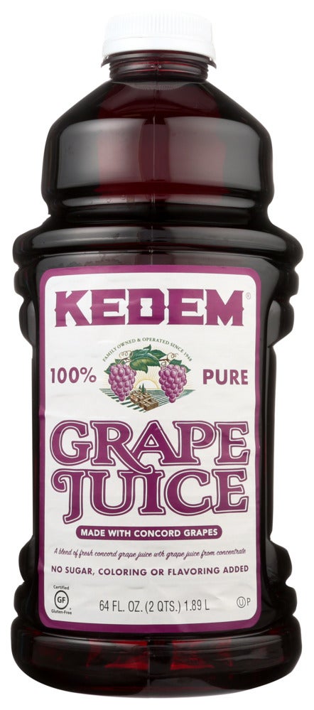 Juice, Concord Grape, 100%, No Sugar Added, Shelf-Stable,8 - 64 FLUID