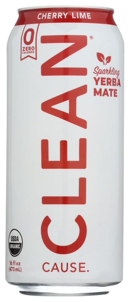 Tea, Yerba Mate, Sparkling Cherry Lime, Single-Serve, Shelf-Stable,12 - 16 FLUID