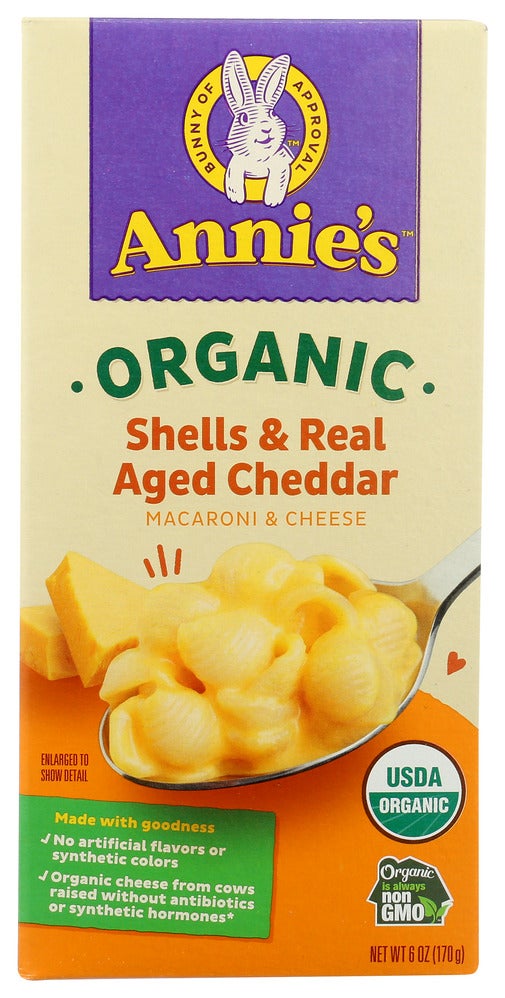 Entree, Macaroni & Cheese, Aged Cheddar, Shells,12 - 6 OUNCE