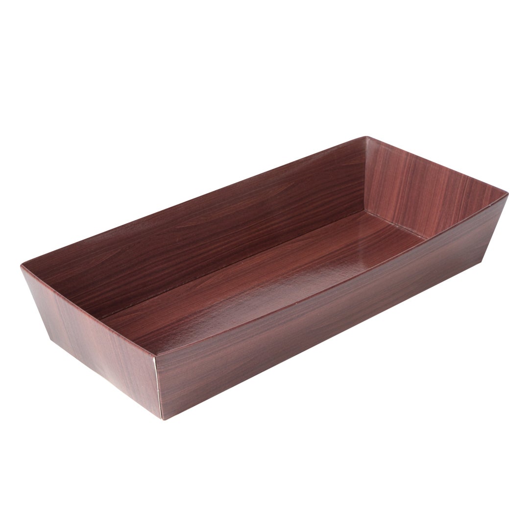 Containers, Sushi, 7 x 2.75 x 1.5 Inch, Paper, Wood Grain, Rectangular,1 - 100 COUNT