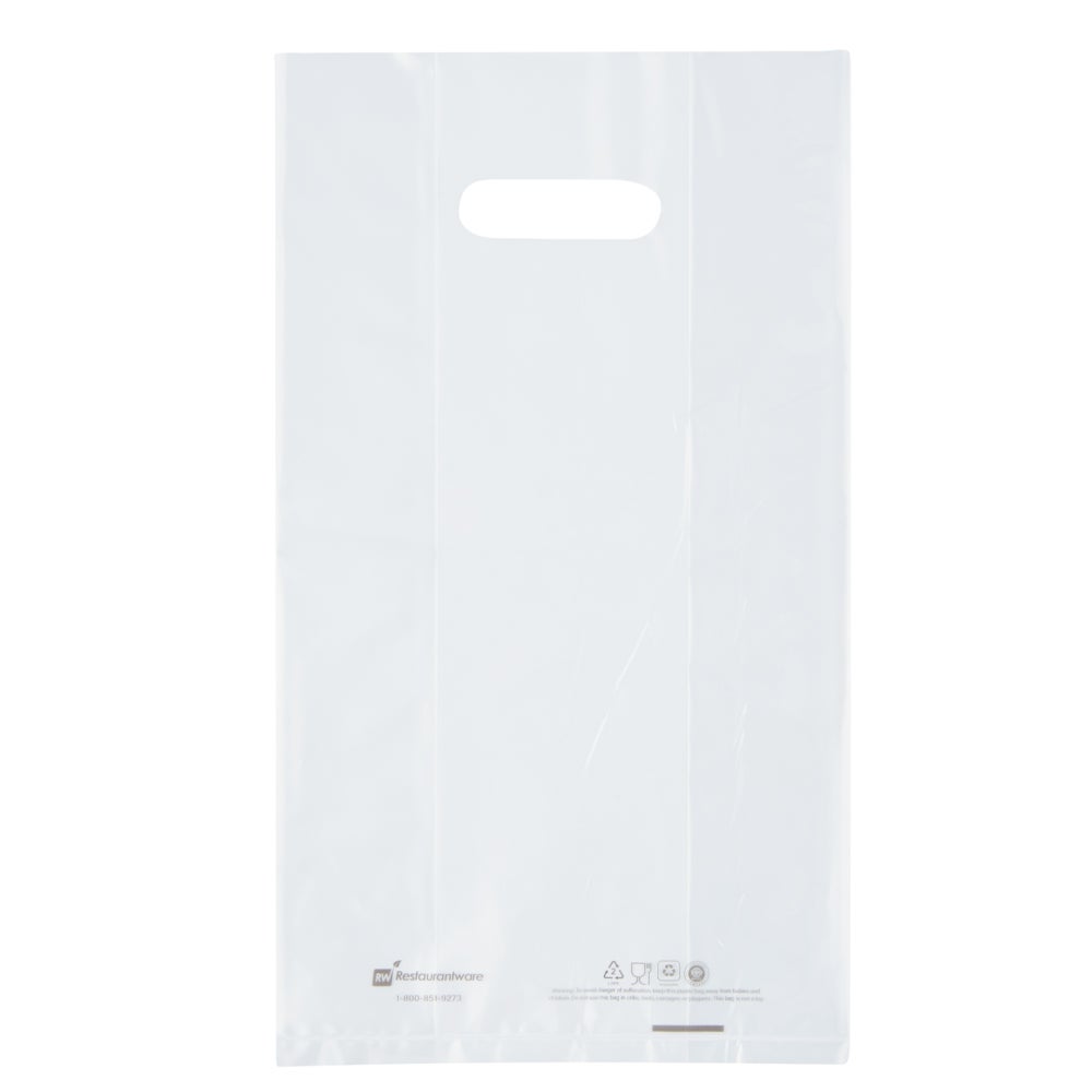 Bags, Take-Out, 13.75 x 7.75 x 4.25 Inch, Plastic, Clear, for 2-Cup Drink Carrier,1 - 100 COUNT