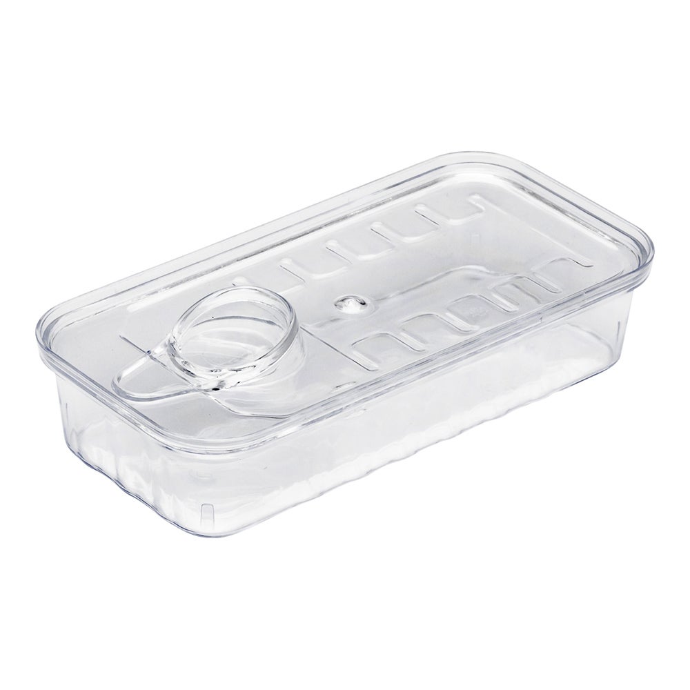Containers, 2 Ounce, Plastic, Clear, Rectangular Tin Can-Shaped, 4 x 2 x 1 Inch, with Lid,1 - 20 COUNT