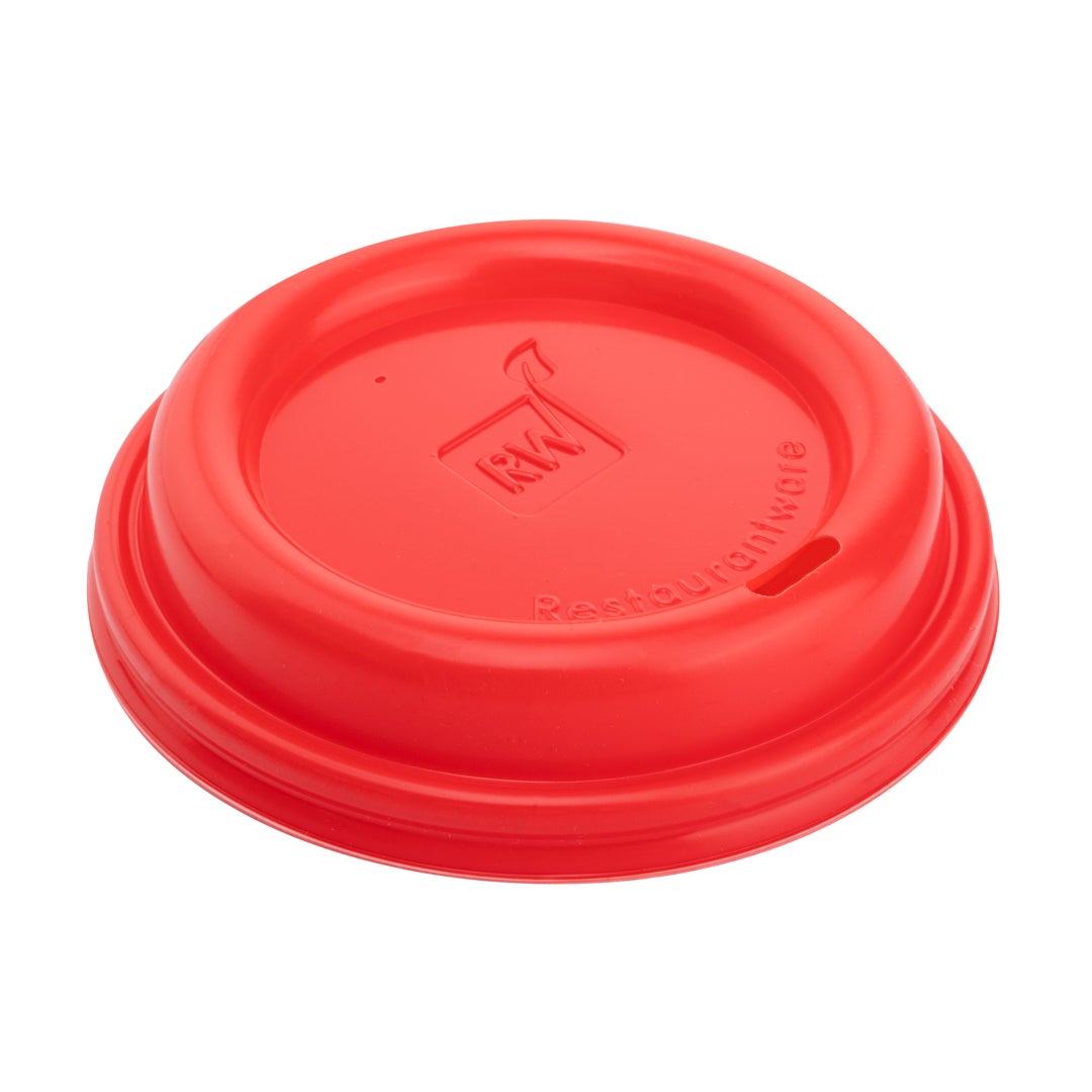 Lids, Sip-Thru, Plastic, Red, for 8/12/16/20 Ounce Cups,1 - 500 COUNT