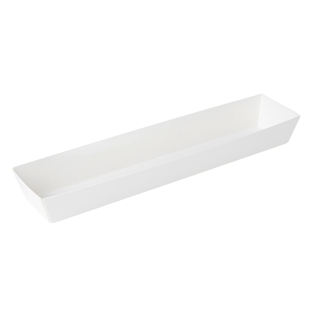 Containers, Maki Sushi, 11.25 x 2 x 1.5 Inch, Paper, White, Rectangular,1 - 100 COUNT