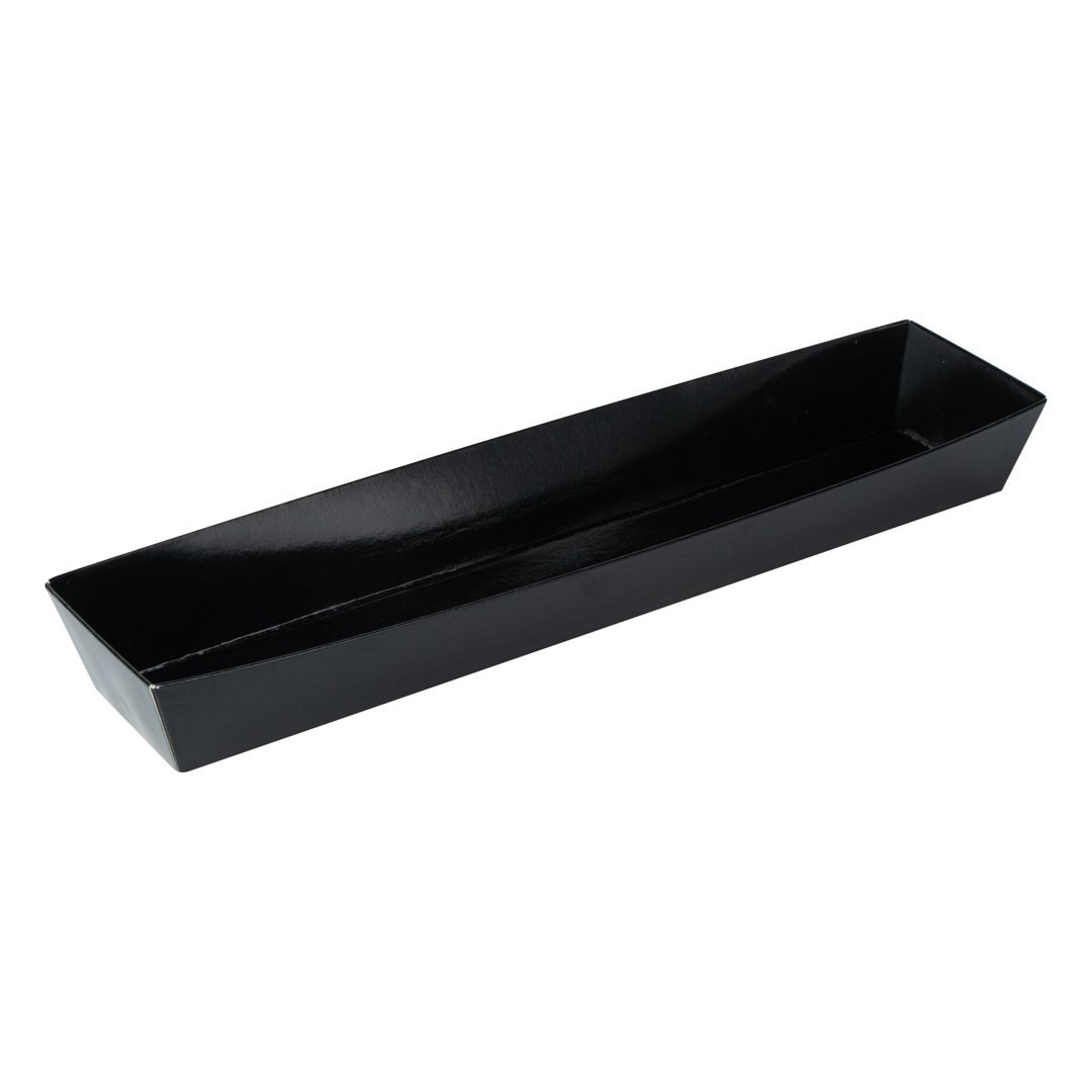 Containers, Maki Sushi, 11.25 x 2 x 1.5 Inch, Paper, Black, Rectangular,1 - 100 COUNT