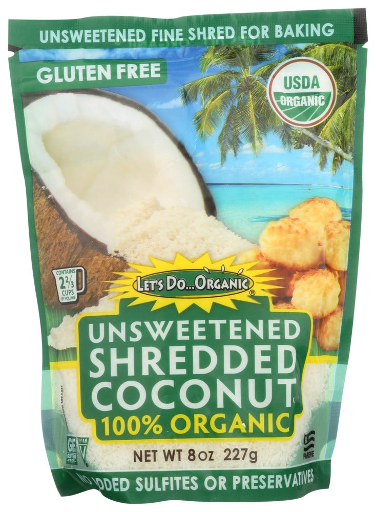 Coconut, Unsweetened, Shredded,12 - 8 OUNCE