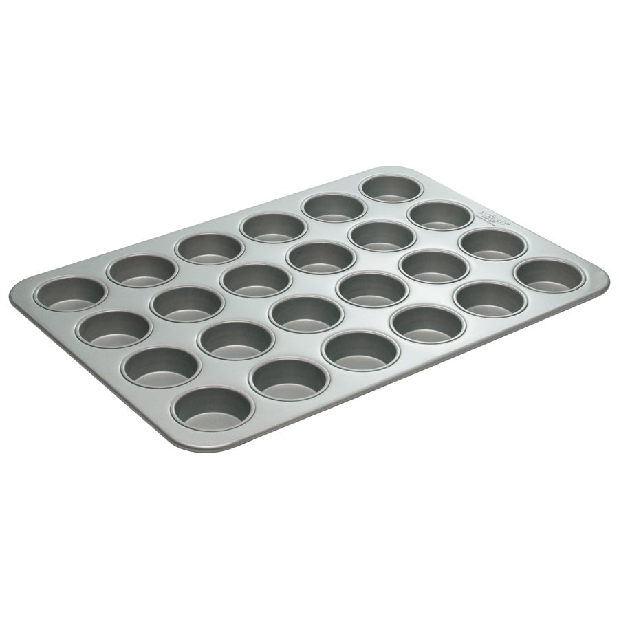 Pan, Texas Muffin, 24-Cup, Silicone-Glazed, Aluminum Steel, 17.88 x 25.88 Inch,1 - 1 EACH