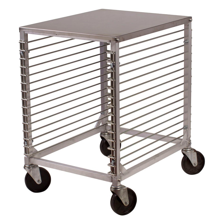 Rack, Sheet Pan, Half-Height, Aluminum, 15 Tier, Wire-Slide, with Work Surface,1 - 1 EACH