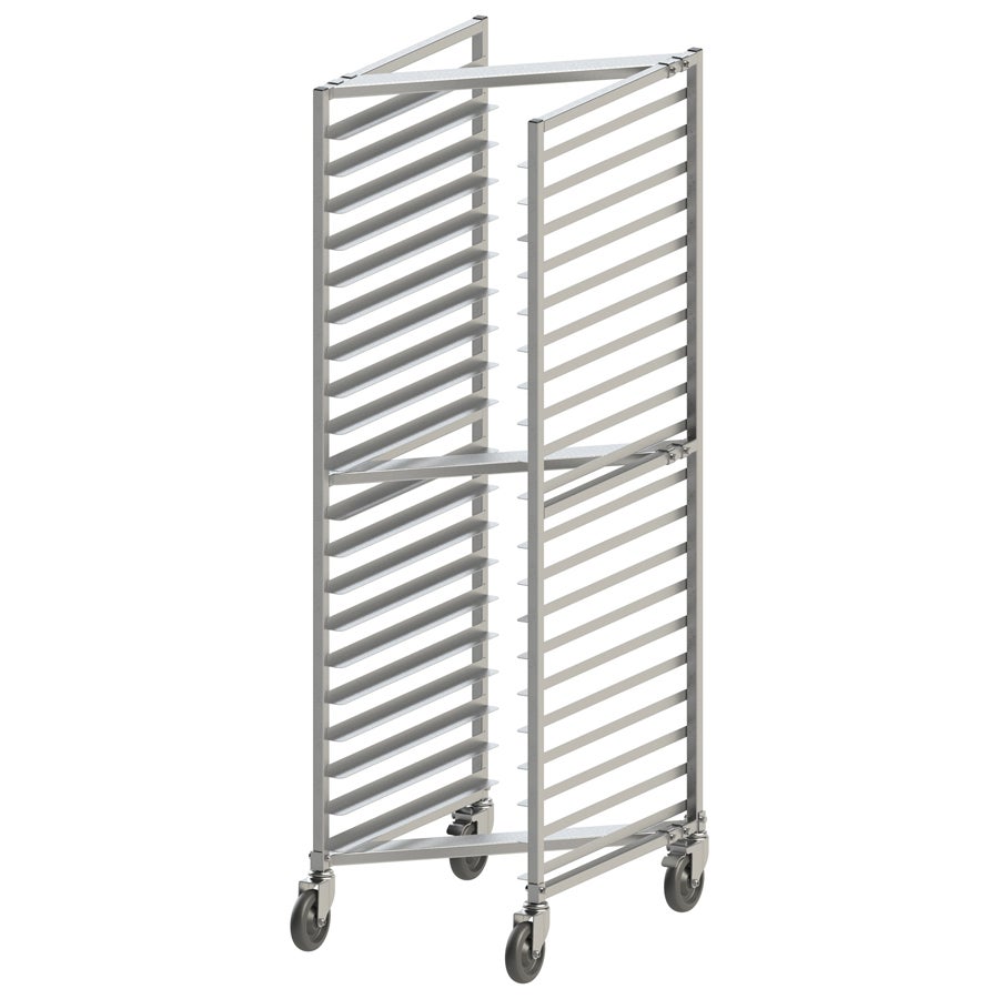 Rack, Sheet Pan, Nesting Style, 20-Tier, 3 Inch Spacing, Aluminum, with Casters & 2 Brakes,1 - 1 EACH