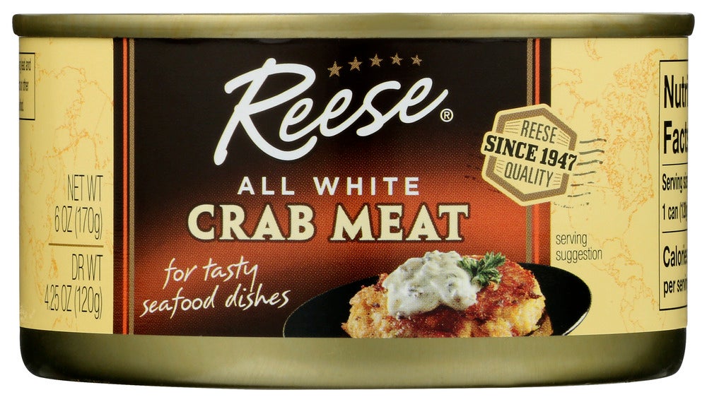 Crab Meat, White, Shelf-Stable,12 - 6 OUNCE