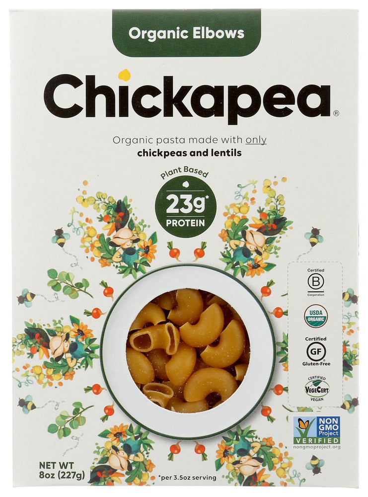 Pasta, Elbow, Chickpea & Yellow Pea,6 - 8 OUNCE