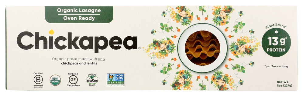 Pasta Sheet, Lasagna, Chickpea & Lentil,6 - 8 OUNCE