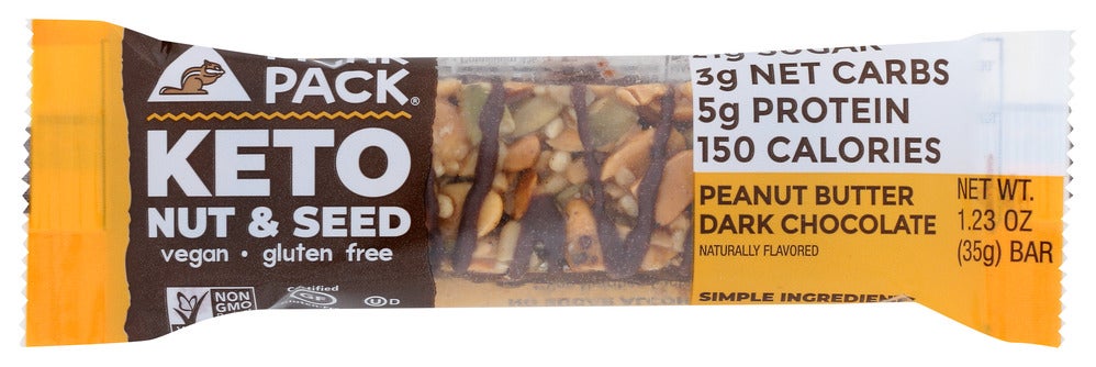 Bars, Nut & Seed, Peanut Butter Dark Chocolate,12 - 1.23 OUNCE