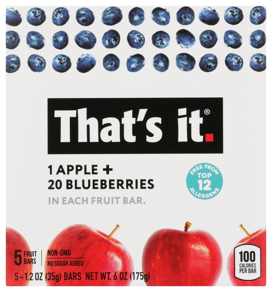 Bars, Apple & Blueberry,6 - 5 COUNT