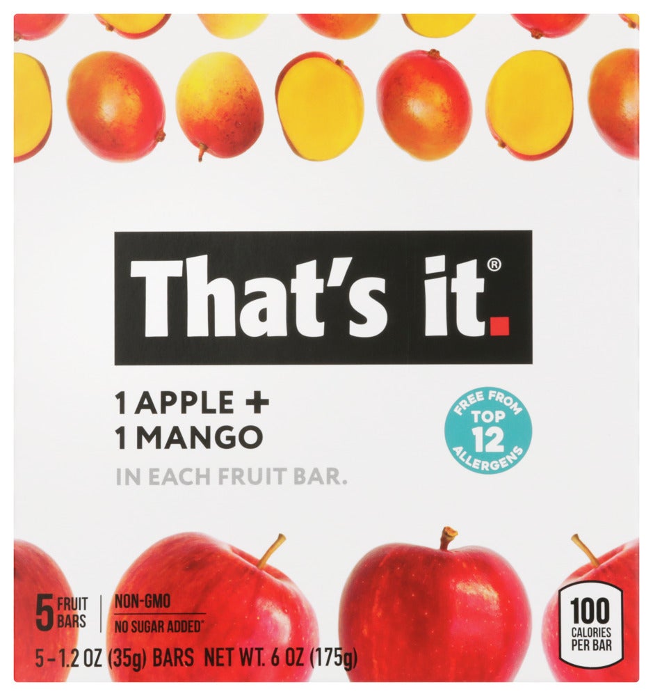 Bars, Apple & Mango,6 - 5 COUNT