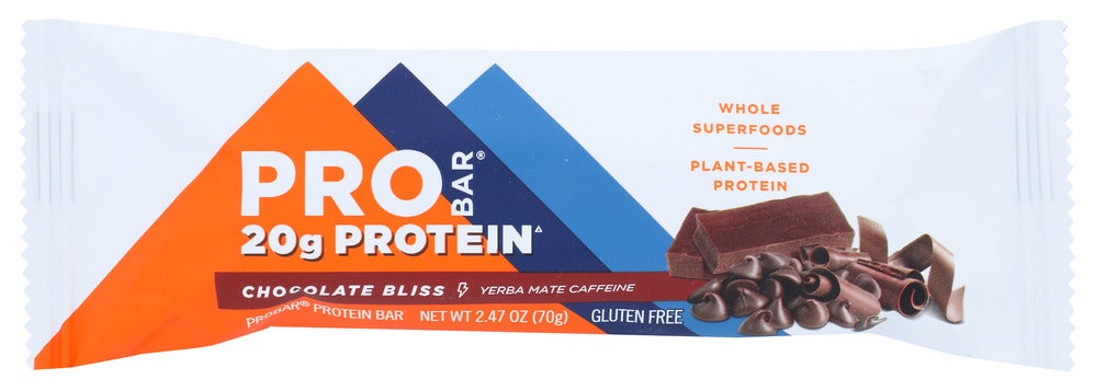 Bars, Protein, Chocolate Bliss, with Yerba Mate Caffeine,12 - 2.46 OUNCE