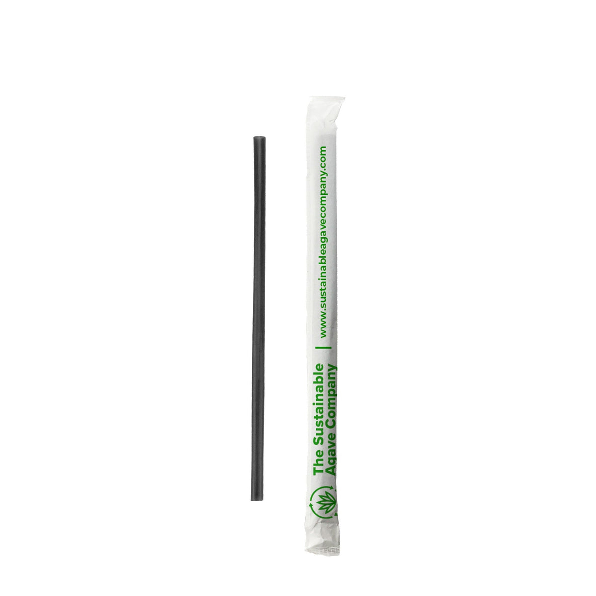Straws, 5 Inch, Black, Paper Wrapped, Biodegradable & Compostable,9 - 500 COUNT