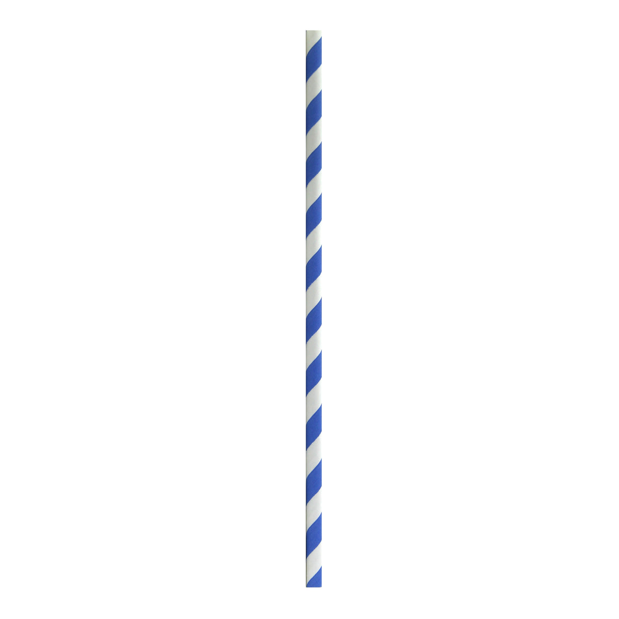 Straws, 5.7 Inch, Blue Striped, Unwrapped, 5.7 Linear Inch,6 - 500 COUNT
