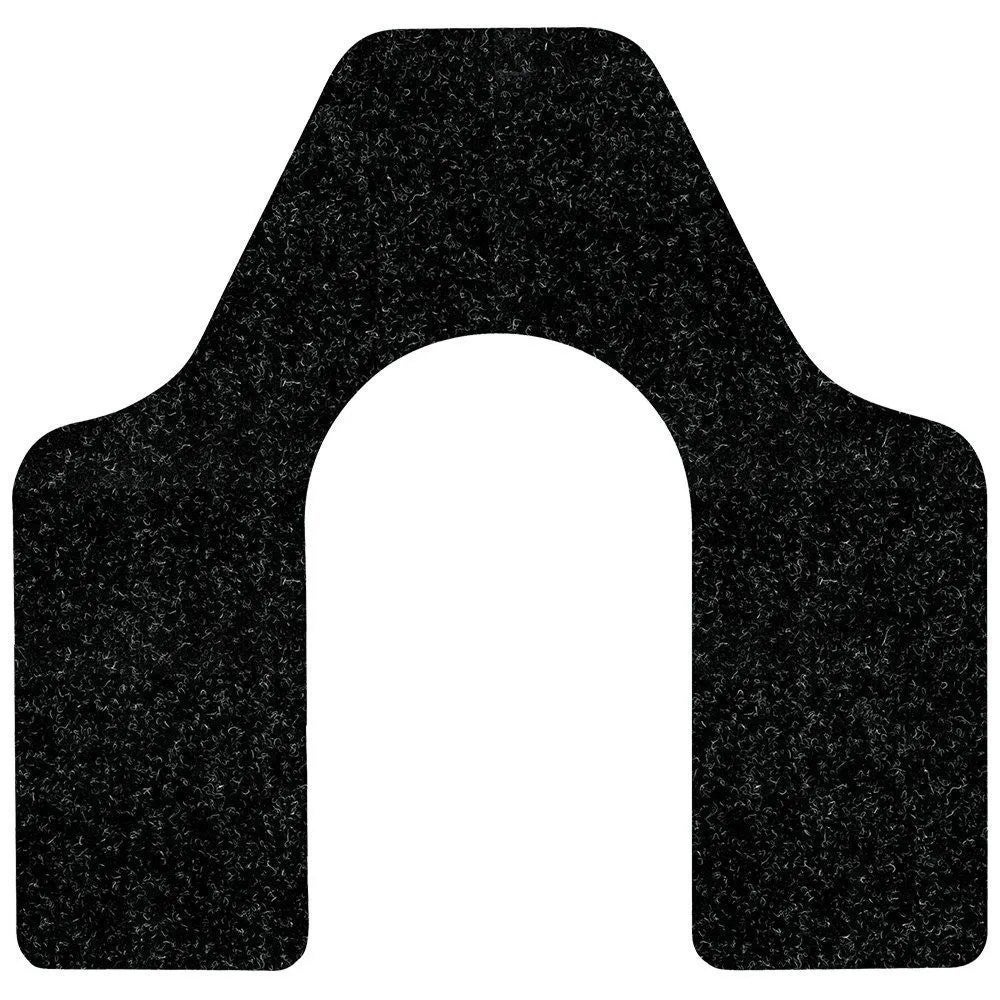 Mats, Toilet, Black, Antimicrobial,1 - 12 COUNT