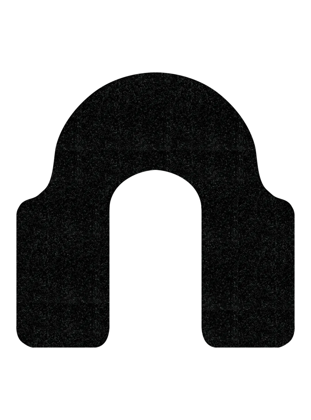 Mats, Toilet, Big A, Black, Antimicrobial,1 - 6 COUNT