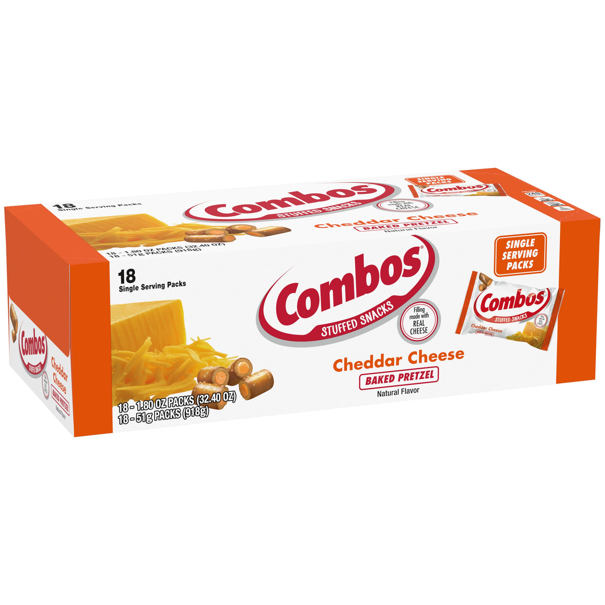 Snacks, Pretzel, Cheddar, Single Serve,12 - 18 COUNT