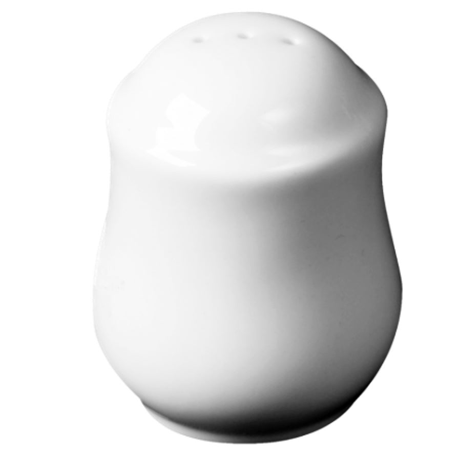 Shakers, Salt, 2.88 Inch, White, Porcelain,8 - 6 COUNT