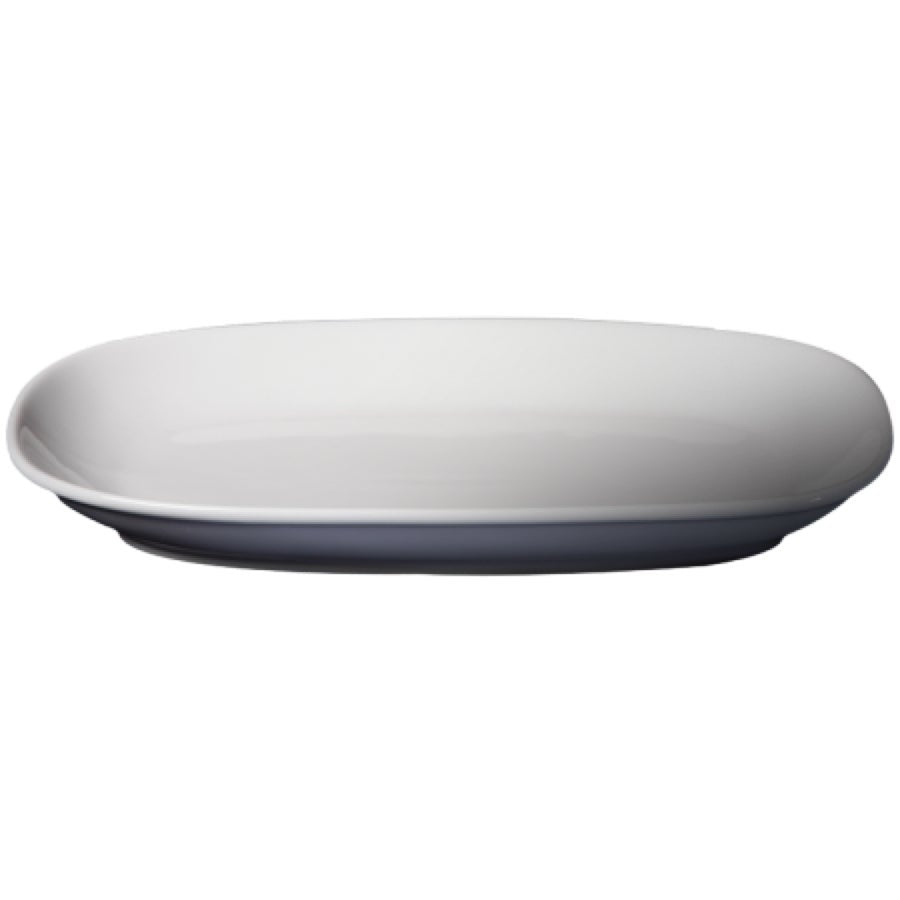Plates, Coupe, 12 Inch, White, Porcelain, Rectangular,6 - 3 COUNT