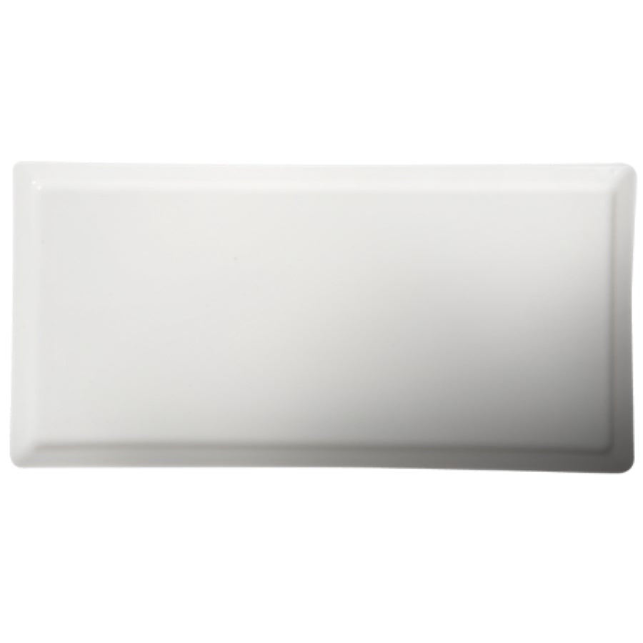 Plates, 11 x 5.50 Inch, White, Porcelain, Rectangular,12 - 2 COUNT