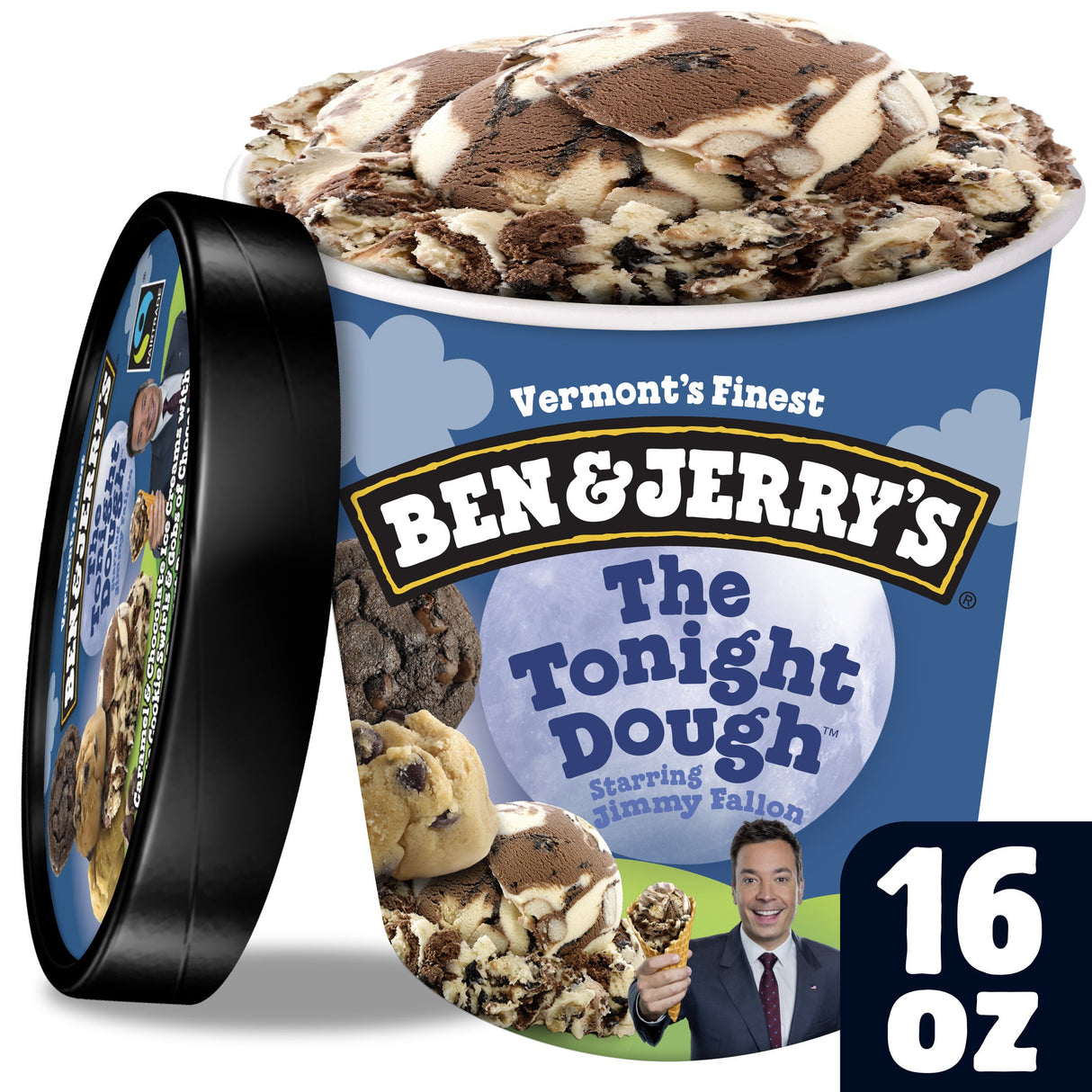Ice Cream, Hard Serve, The Tonight Dough, Frozen,8 - 16 OUNCE