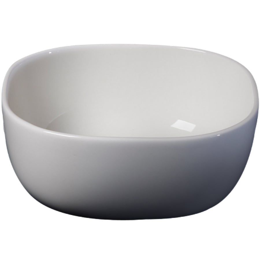 Bowls, 5 Inch, White, Round Square, Porcelain,12 - 4 COUNT