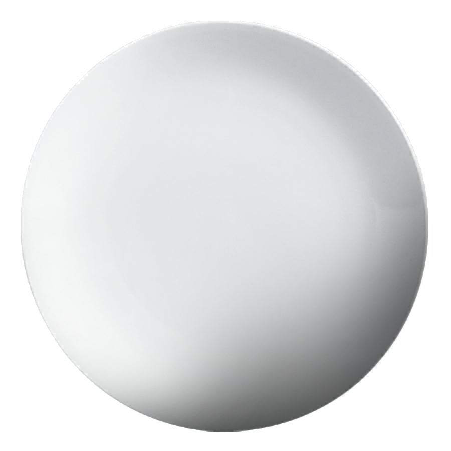 Plates, Coupe, 14 Inch, White, Porcelain,8 - 1 COUNT