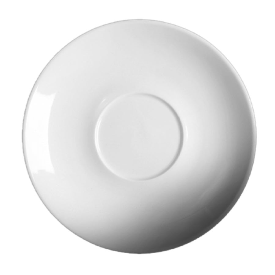 Saucers, 7 Inch, White, Porcelain,6 - 6 COUNT
