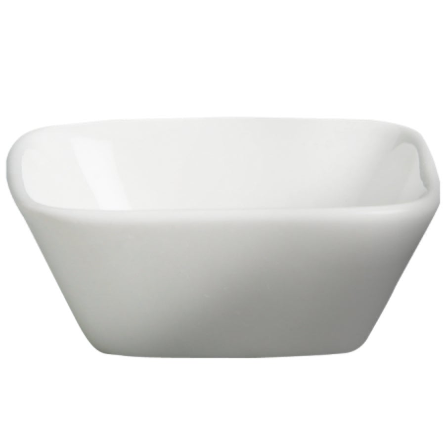 Dishes, Sauce, 3.25 Inch, White, Porcelain, Square,12 - 12 COUNT