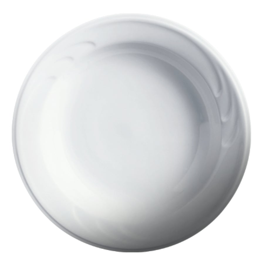 Plates, Soup, 11 Inch, White, Porcelain,6 - 2 COUNT