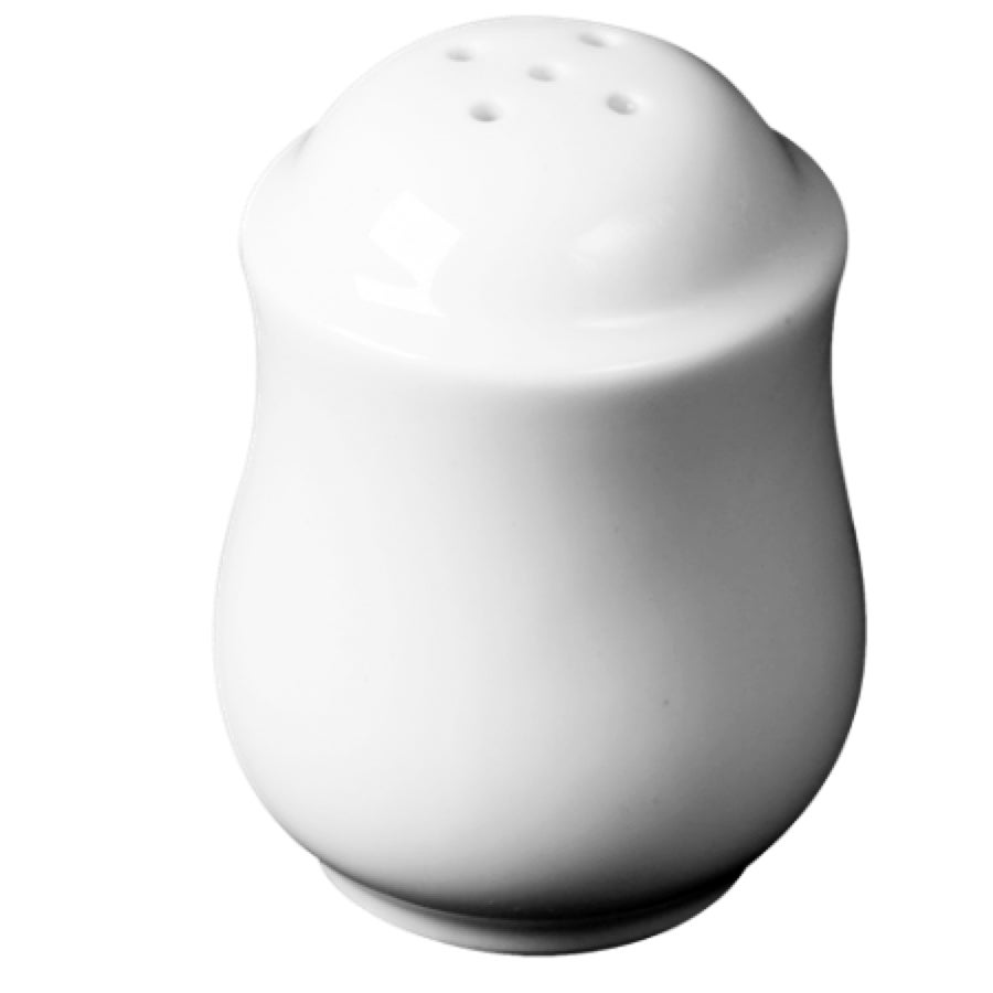 Shakers, Pepper, 2.88 Inch, White, Porcelain,8 - 6 COUNT