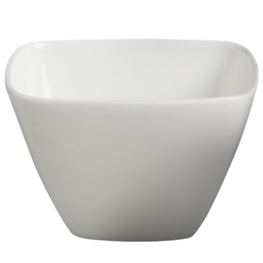 Bowls, 5 Ounce, 2.88 Inch, White, Square, Porcelain,8 - 6 COUNT
