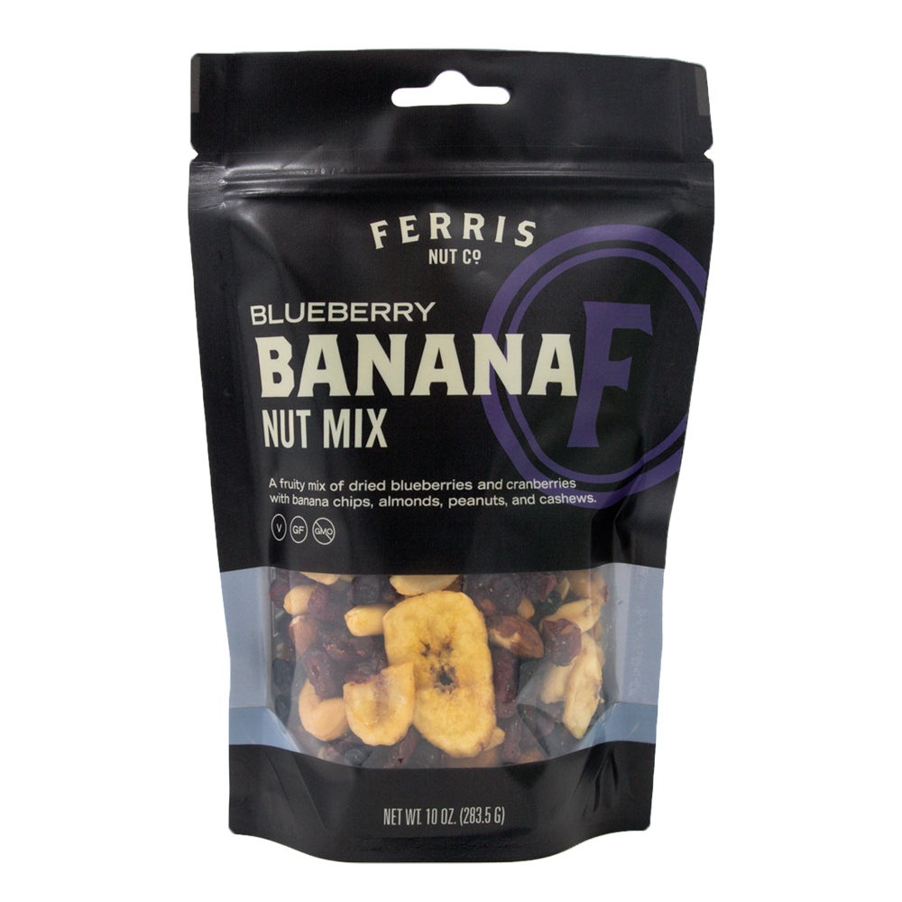 Trail Mix, Blueberry/Banana/Nut, in Resealable Bag,12 - 10 OUNCE